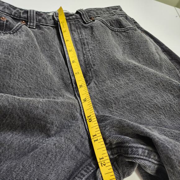 Abercrombie & Fitch Womens High Rise Taper Jean Curve Love Size 2 Long Black - Picture 11 of 13